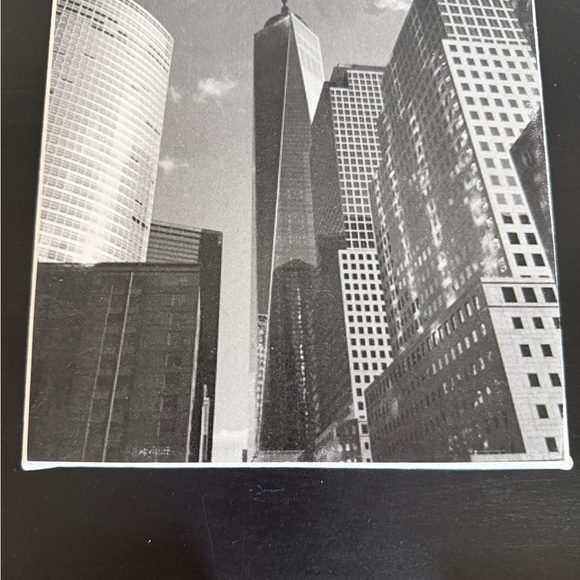 Set Artistic Black and White Small Wall Canvasses Homemade Decoupage Small Art - Picture 2 of 8